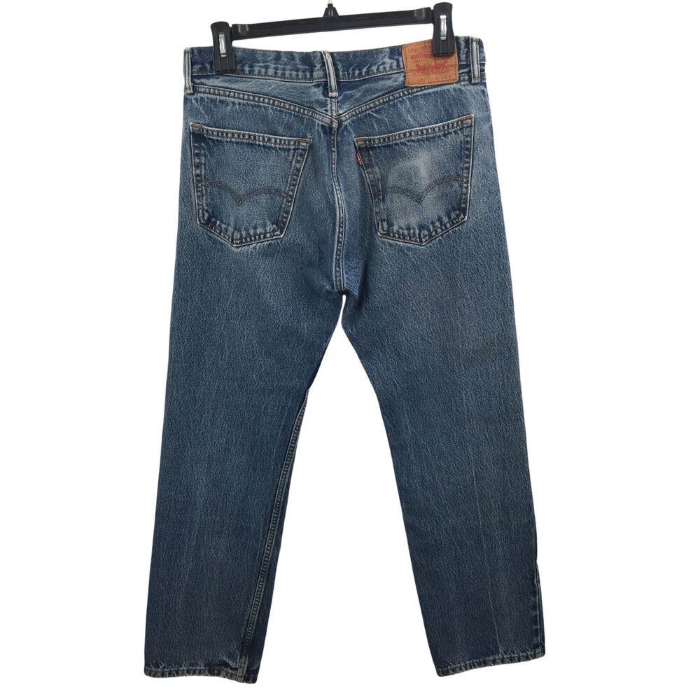 Levi's 505 Vintage Straight Fit 36" x 32" Pants Trouser 12" Rise Blue Jean Denim